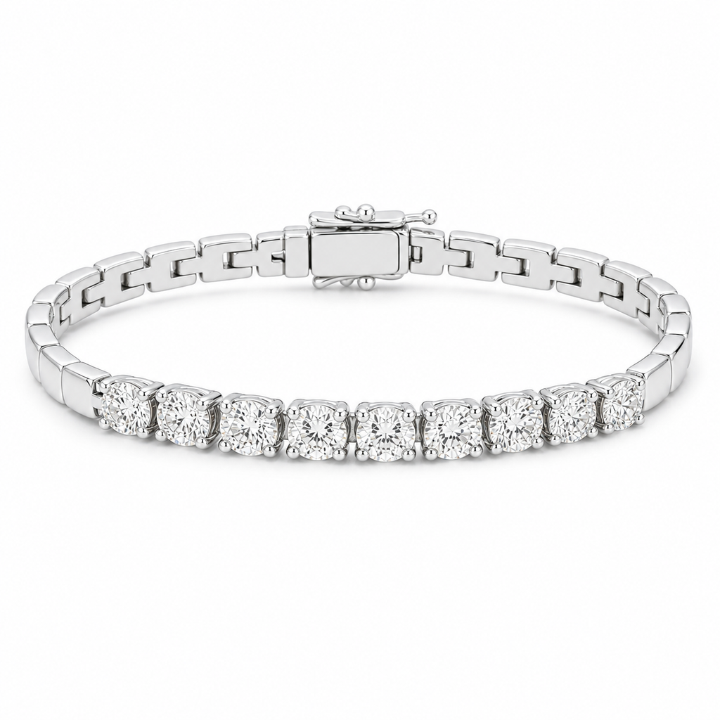 Half Tennis Bracelet – 11-Diamond, 18K Gold