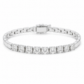 Half Tennis Bracelet – 11-Diamond, 18K Gold