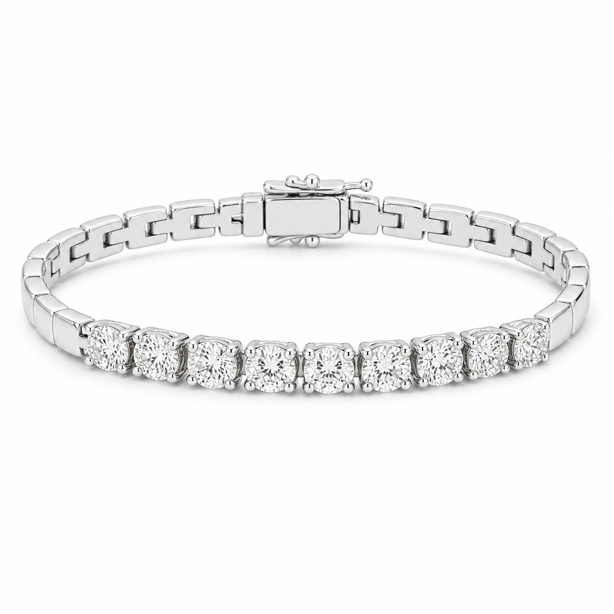 Half Tennis Bracelet – 11-Diamond, 18K Gold