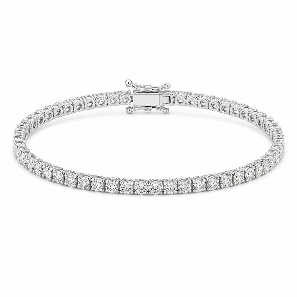 Full Tennis Bracelet – 33-Diamond, 18K Gold