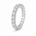 Classic Diamond Eternity Ring – 16 Stones, 18K Gold