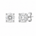 Diamond Stud Earrings – 0.5 ct Each, 18K Gold