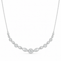 Fancy Diamond Statement Necklace – 18K Gold