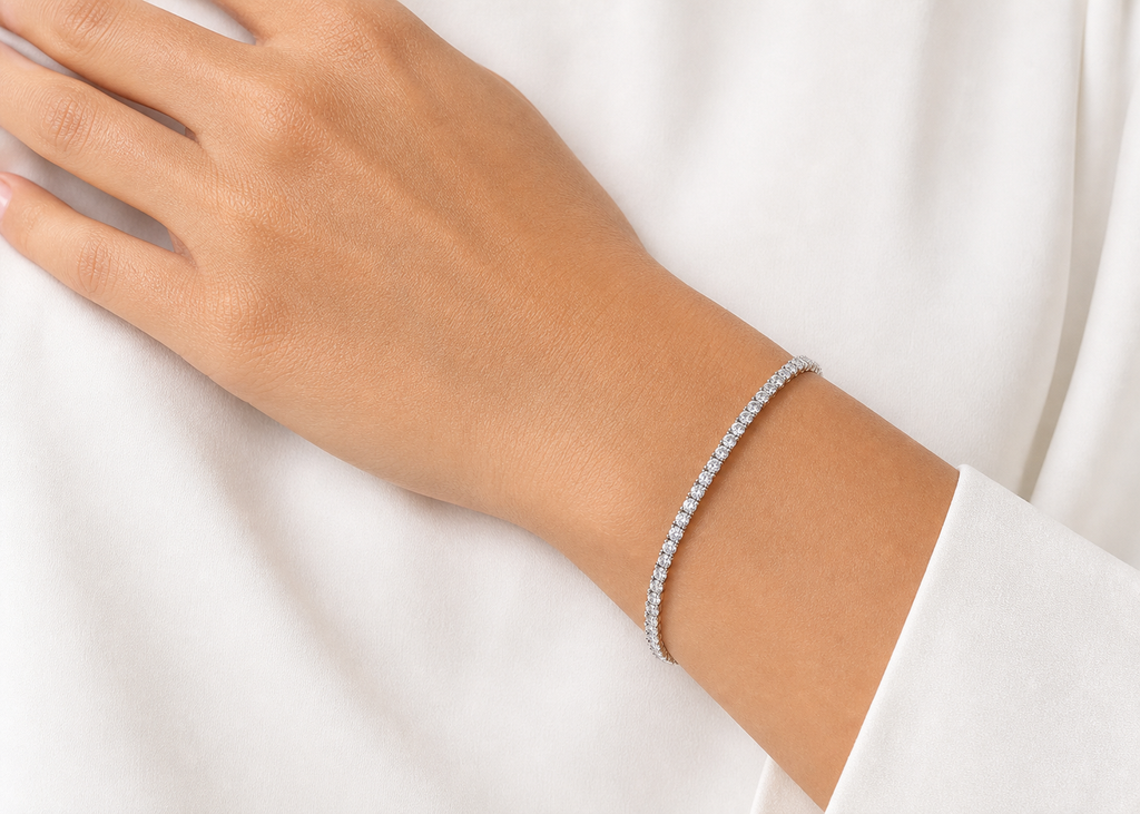 Classic Tennis Bracelet – 40-Diamond, 18K Gold