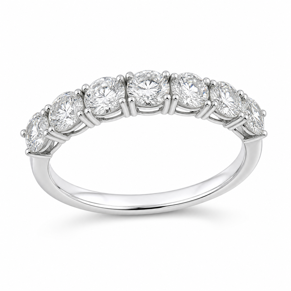 Tiffany Eternity Ring – 7-Diamond 0.7 ct, 18K Gold