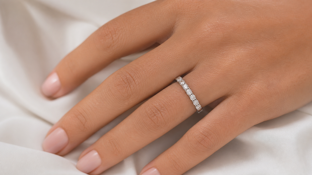 Tiffany Eternity Ring – 7-Diamond 0.7 ct, 18K Gold